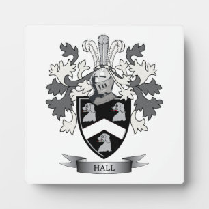 Plaque Photo Hall Famille Crest Armoiries