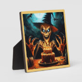 Plaque Photo Halloween - Anniversaire 6 (Recto)
