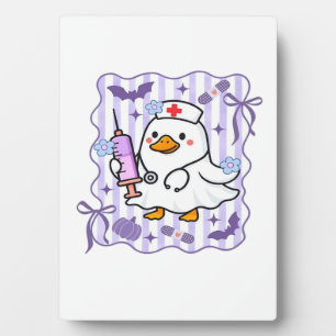Plaque Photo Halloween Automne Violet Coquette Oie Infirmière E