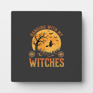 Plaque Photo Halloween avec mes sorcières