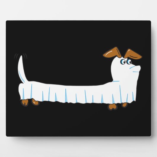 Plaque Photo Halloween Dachshund (Devant)
