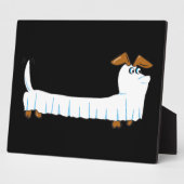 Plaque Photo Halloween Dachshund (Côté)