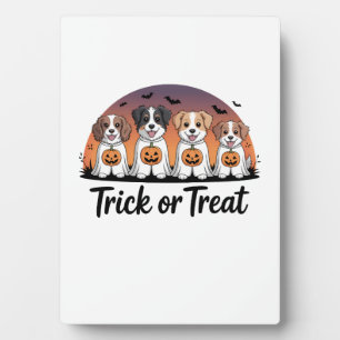 Plaque Photo Halloween des bonbons ou des sorts