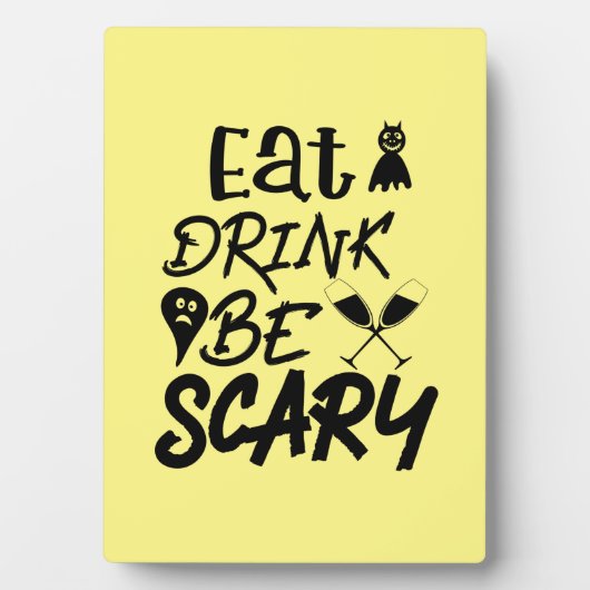 Plaque Photo Halloween Eat (Devant)