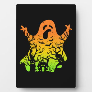 Plaque Photo Halloween fantôme Halloween Halloween Éffrayant Ha