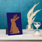 Plaque Photo Halloween Jackalope Trou ou traitement (Côté)
