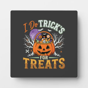 Plaque Photo Halloween Je Fais des Tours pour des Friandises Ci