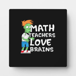 Plaque Photo Halloween Math enseignant amour
