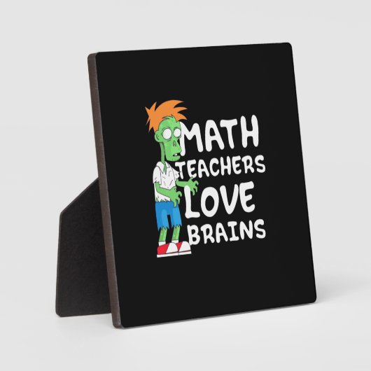 Plaque Photo Halloween Math enseignant amour (Recto)
