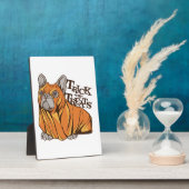 Plaque Photo Halloween mops (Côté)