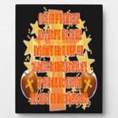 Plaque Photo Halloween pour les chrétiens (Poème) (Devant)