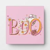 Plaque Photo Halloween rose et preppy (Devant)