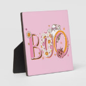 Plaque Photo Halloween rose et preppy (Recto)