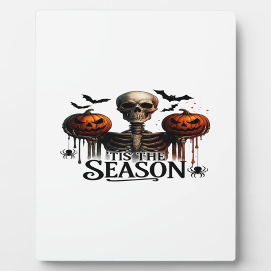 Plaque Photo Halloween Skull Skeleton (Devant)