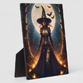 Plaque Photo Halloween Steampunk Forest Witch (Côté)