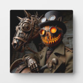 Plaque Photo Halloween Steampunk Jack-O-Lantern Horseman (Devant)
