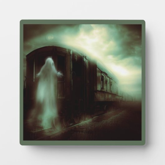Plaque Photo Halloween - Train 1 (Devant)