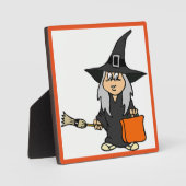 PLAQUE PHOTO HALLOWEEN WITCH (Recto)