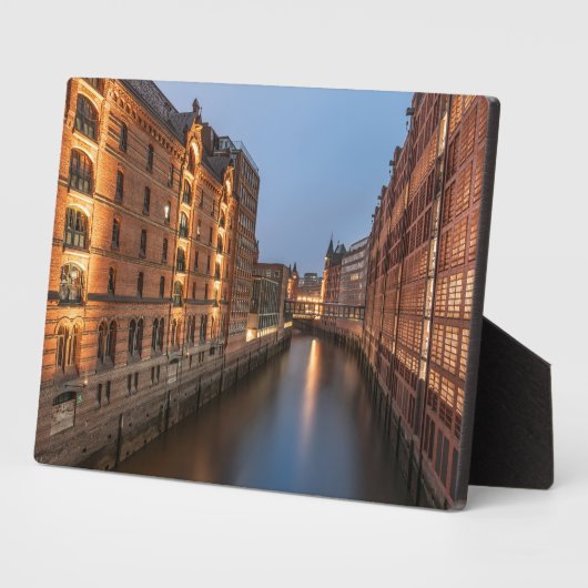 Plaque Photo Hambourg Allemagne (Côté)