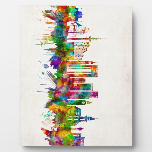 Plaque Photo Hambourg Allemagne Skyline (Devant)