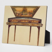 Plaque Photo Hammered dulcimer in a painted soundbox, 18th cent (Côté)