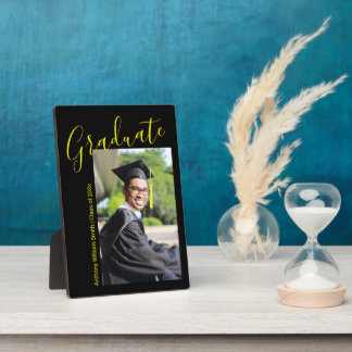 Plaque Photo Hand Written Graduate Photo 5 x 7 Desktop