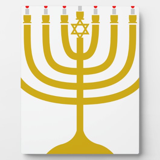 Plaque Photo Hanoukka Menorah (Devant)