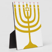 Plaque Photo Hanoukka Menorah (Côté)
