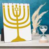 Plaque Photo Hanoukka Menorah (Côté)