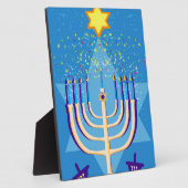 Plaque Photo hanoukka menorah (Côté)