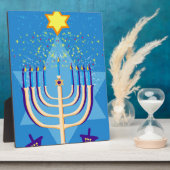 Plaque Photo hanoukka menorah (Côté)