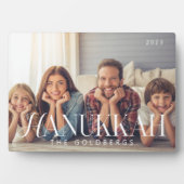 Plaque Photo Hanoukka Simple Modern Chic Photo Famille (Devant)