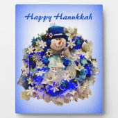 Plaque Photo Hanoukka Star moderne de David Snowman Wreath (Devant)