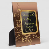 Plaque Photo Happy 50th Wedding Anniversary Multi products sele (Côté)