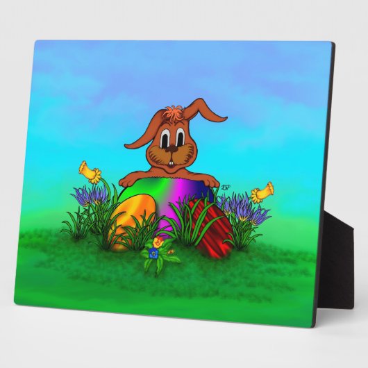 Plaque Photo Happy Easter! Easter Rabbit (Côté)
