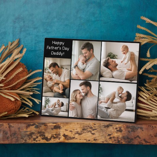 Plaque Photo Happy Father’s Day Daddy! Personalized Photo (Côté)