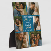 Plaque Photo Happy First Father Day Photo Collage (Côté)
