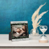 Plaque Photo Happy First Father's Day Photo Green Camo (Insitu)