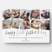 Plaque Photo Happy First Fête des pères Photo Collage (Devant)