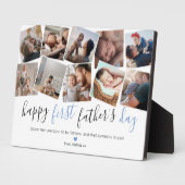 Plaque Photo Happy First Fête des pères Photo Collage (Côté)