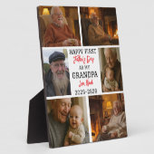 Plaque Photo Happy First Grandpa Day Photo Collage (Côté)