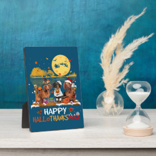 Plaque Photo Happy Hallothanksmas Halloween Thanksgiv