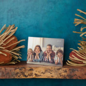 Plaque Photo Happy Hanoukka Simple Moderne Chic Photo Famille (Côté)