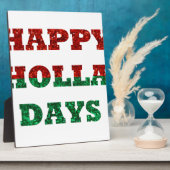 Plaque Photo happy holla days (Côté)
