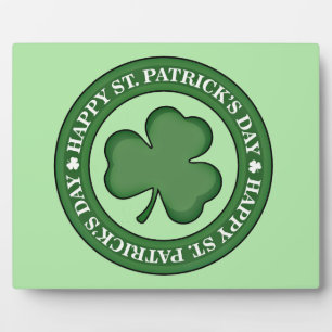 Plaque Photo Happy St. Patricks Day