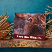 Plaque Photo Happy Tau Sauvez Notre Faune (Côté)