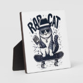 Plaque Photo Harmonie de chat rap (Recto)