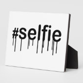 Plaque Photo Hashtag Selfie Bavant Typographie (Côté)