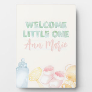 Plaque Photo Haut de la table Accueil Petit Baby shower