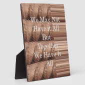 Plaque Photo Have it toutes les girafes Safari Hakuna Matata wo (Côté)